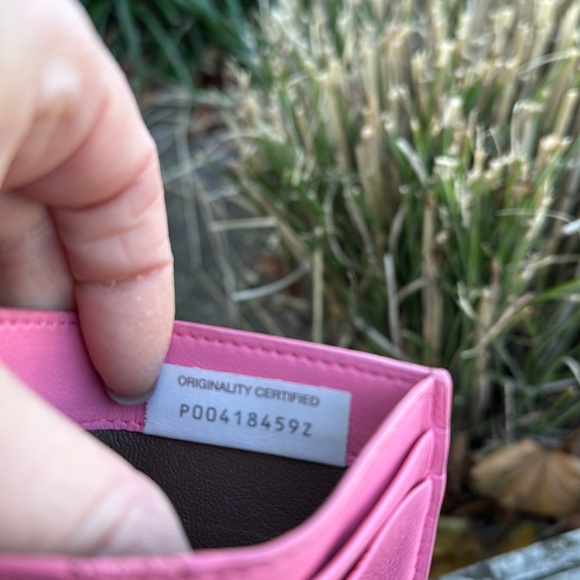 BottegaVeneta Intrecciato Compact leather wallet Pink Rank 9 outta 10 - Picture 7 of 8